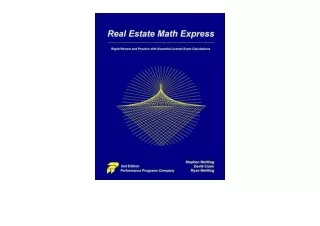 Kindle online PDF Real Estate Math Express Rapid Review and Practice with Essent