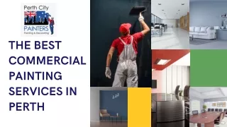 THE BEST COMMERCIAL PAINTING SERVICES IN PERTH