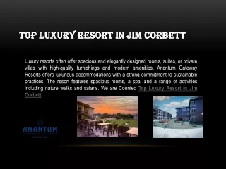 Top Luxury Resort in Jim Corbett