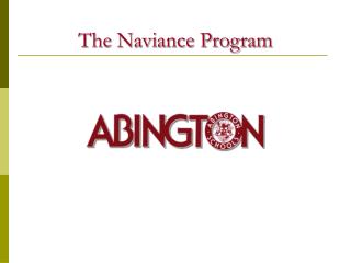 The Naviance Program