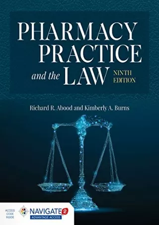 DOWNLOAD [PDF] Pharmacy Practice and the Law ebooks