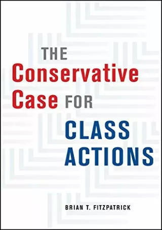 Read online  The Conservative Case for Class Actions