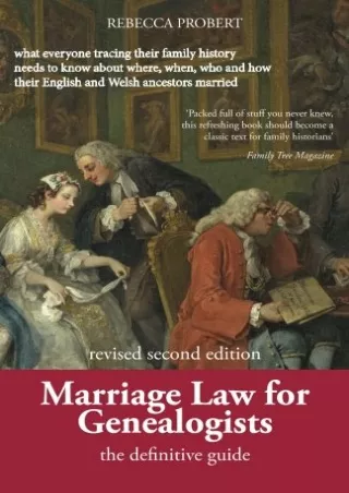 [Ebook] Marriage Law for Genealogists: The Definitive Guide ...what everyone tracing