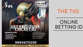 99934-75250 | Betting id Site| The TIIS