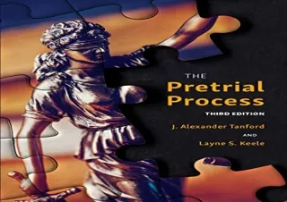 PDF The Pretrial Process Full
