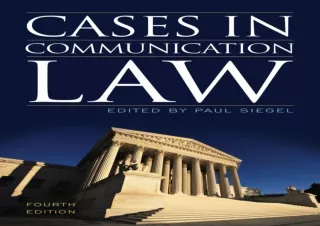 [PDF] Cases in Communication Law Full