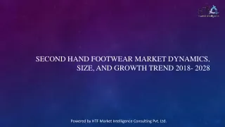 Second Hand Footwear Market Recent Trends and Growth 2023-2029