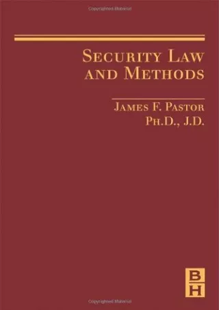 Full PDF Security Law and Methods