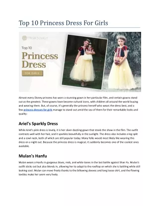 Top 10 Princess Dress For Girls.docx