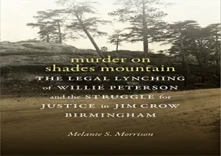 Download Murder on Shades Mountain: The Legal Lynching of Willie Peterson and th