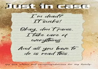 Download JUST IN CASE: If something happens to me - guided pre death planner Ful