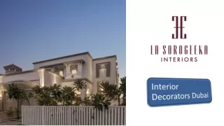 Interior Decorators Dubai