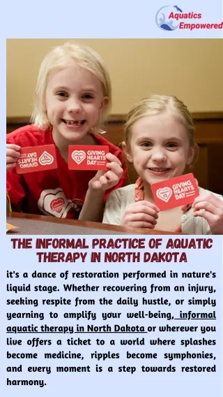 Hydrotherapy In North Dakota An Informal Method