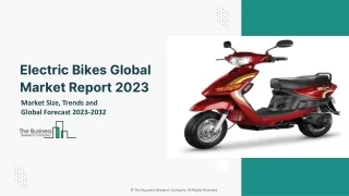 Electric Bikes Global Market By Product, By Propulsion Type, By Battery Type, By Application, By Power, By Region And Se