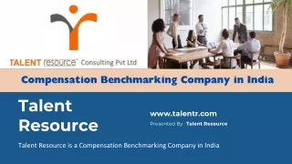 Compensation Benchmarking Company in India