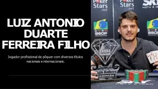 Luiz Antonio Duarte FerreiraFilho  A Emoção dos Torneios de Poker