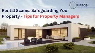 Rental Scams: Safeguarding Your Property - Tips for Property Managers