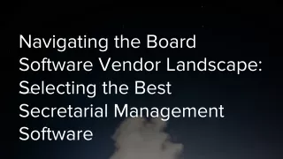 Board Software vendors