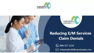 Reducing EM Services Claim Denials