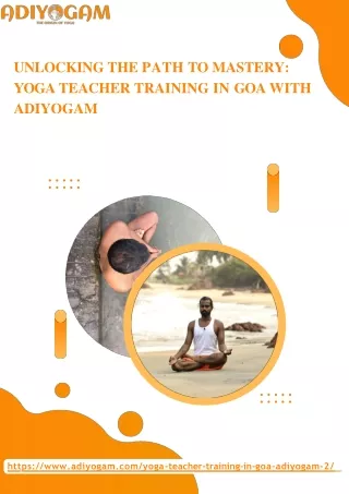 yoga teacher training in goa