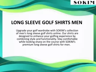 LONG SLEEVE GOLF SHIRTS MEN