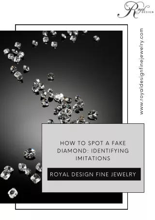 How to Spot a Fake Diamond Identifying Imitations