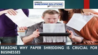 Reasons Why Paper Shredding is Crucial for Businesses