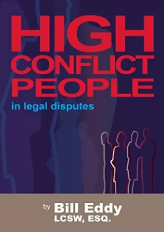 Download Book [PDF] High Conflict People in Legal Disputes