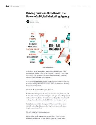 Driving Business Growth with the Power of a Digital Marketing Agency