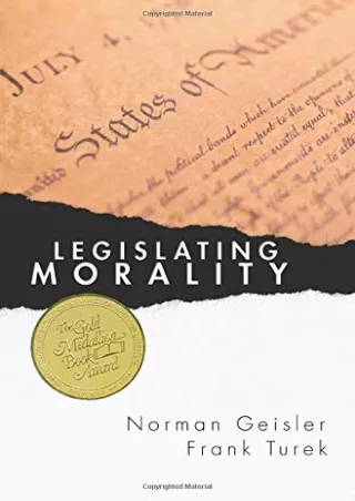 get [PDF] Download Legislating Morality: Is It Wise? Is It Legal? Is It Possible?