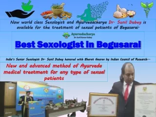 Get Best Sexologist in Begusarai, Bihar | Dr. Sunil Dubey