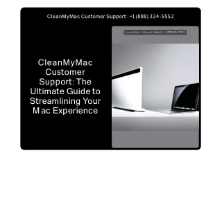 1(888) 324-5552 CleanMyMac Customer Care