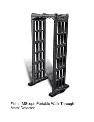 Fisher MScope Portable Walk-Through Metal Detector