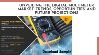 Digital Multimeter Market is Projected to Reach $1.1 Billion by 2031