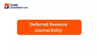 Deferred Revenue Journal Entry