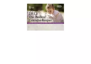 Ebook download The Redleaf Calendar Keeper 2012 A Record Keeping System for Fami