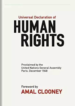 PDF/READ Universal Declaration of Human Rights: Proclaimed by the United Na