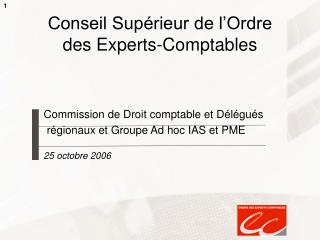 Conseil Supérieur de l’Ordre des Experts-Comptables