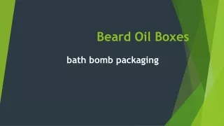 Beard Oil Packaging