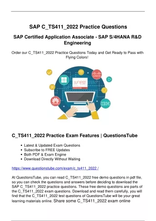 Essential SAP C_TS411_2022 Practice Exam - Enhance Your Study Experience Today