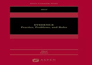 PDF Evidence: Practice, Problems, and Rules [Connected eBook with Study Center]