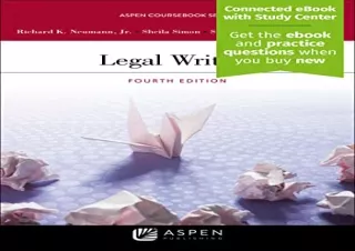 Download Legal Writing [Connected eBook with Study Center] (Aspen Coursebook) Ki