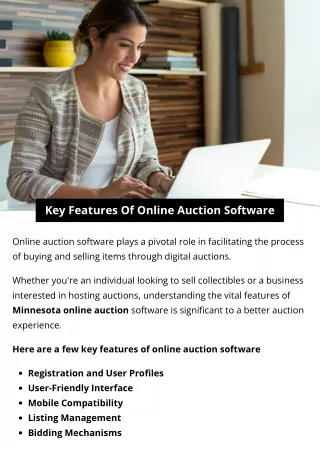 Key Features Of Online Auction Software