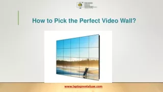 How to Pick the Perfect Video Wall