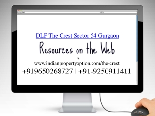 DLF Crest Sector 54 Gurgaon Call 9650268727
