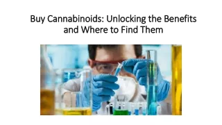 Buy Cannabinoids Unlocking the Benefits and Where to Find Them