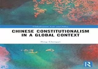 PDF Chinese Constitutionalism in a Global Context (Globalization: Law and Policy