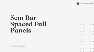 5cm bar spaced Full Panels - Slaneyside Kennels