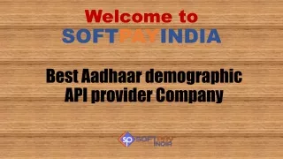 Get Aadhaar Demographic API at best Price