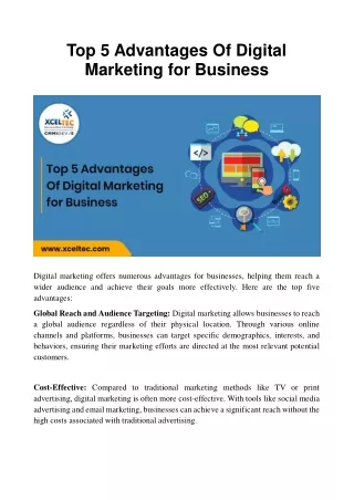 Digital Marketing for Business  | XcelTec